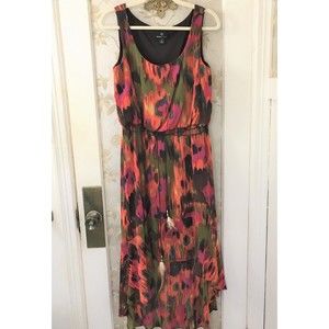 Ronni Nicole Sleeveless Southwest Style Multi-color Sundress-Size 8